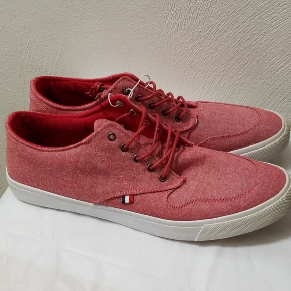 Red Chambray Sneakers - Picture 3 of 3